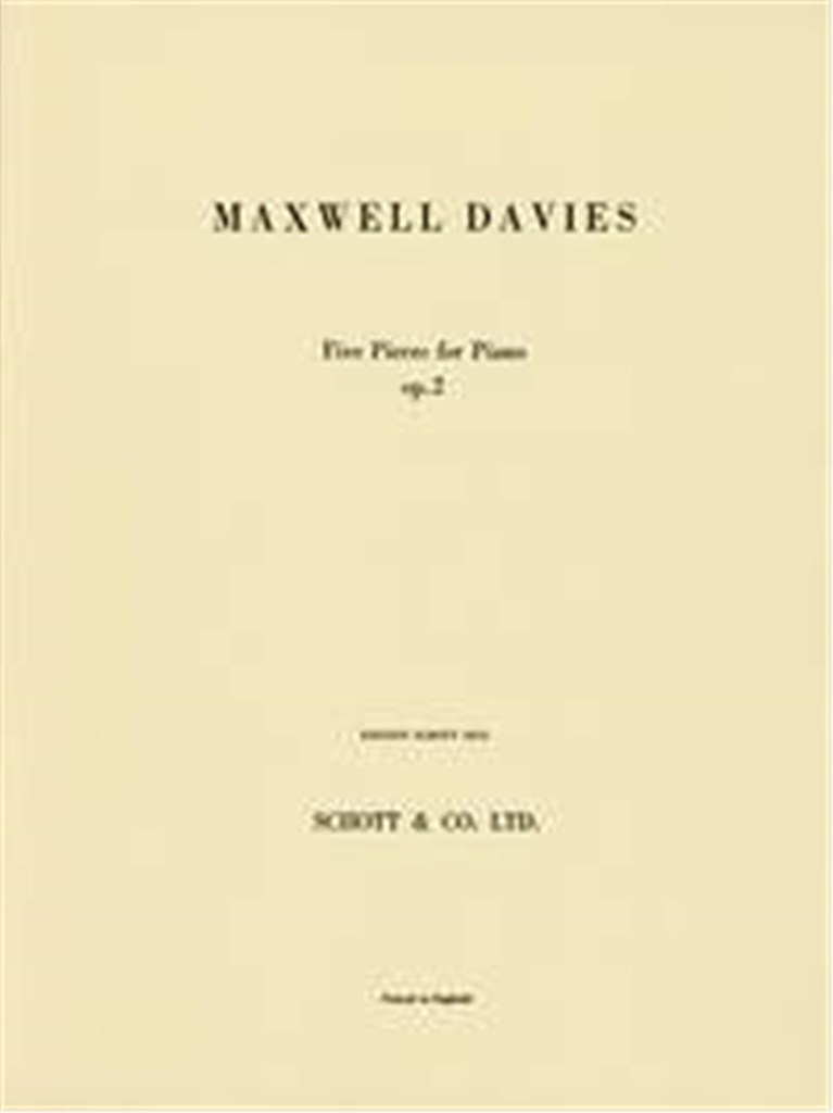 Five Pieces op. 2